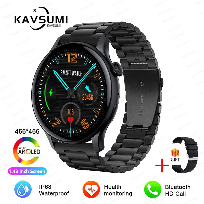 Reloj Inteligente NFC para Mujer con AMOLED, GPS y Llamadas Bluetooth
