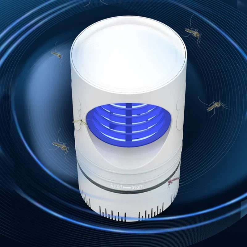 Nueva Lámpara Eléctrica para Matar Mosquitos e Insectos, Lámpara LED con Trampa de Luz, Lámpara para Control de Plagas, Lámpara para Matar Moscas e Insectos con Adaptador de Corriente USB