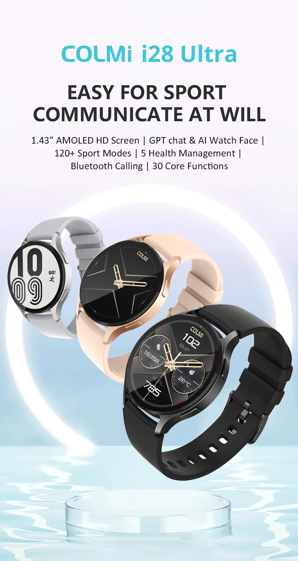 COLMI i28 Ultra AI Smartwatch AMOLED