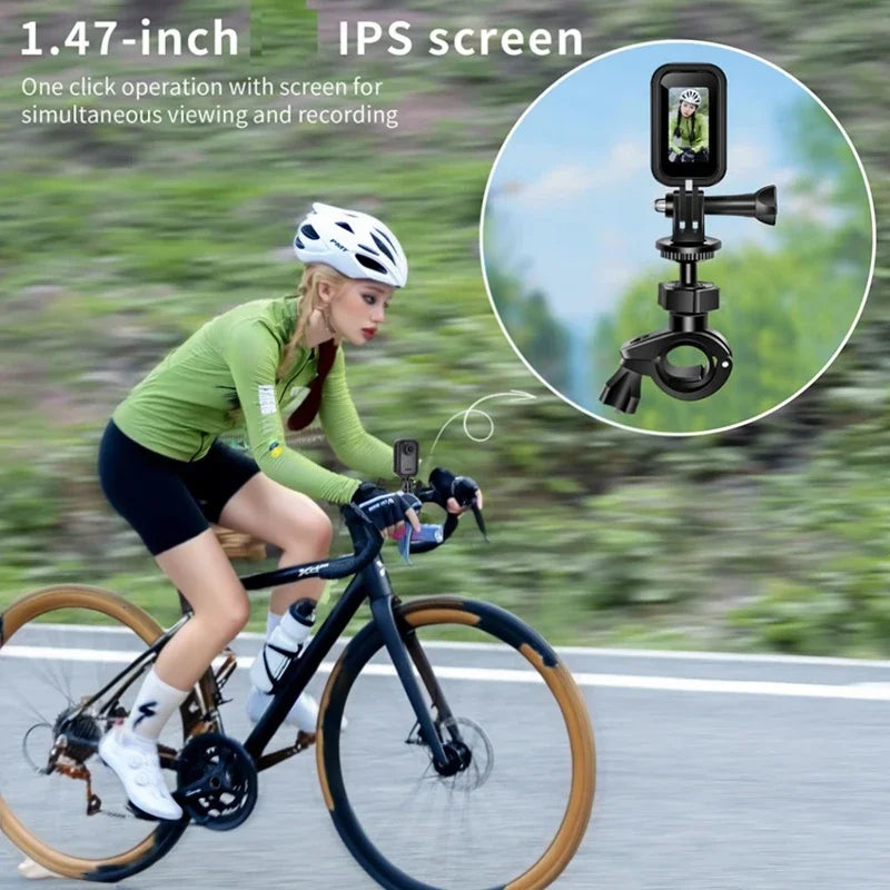 Cámara de Video Portátil 2K HD Lenovo para Ciclismo y Montañismo