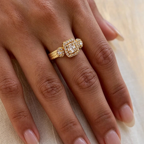 Anillos Ajustables ZAKOL de Lujo con Circonitas