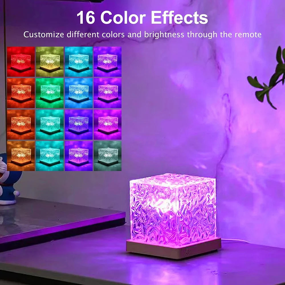 Proyector LED RGB de Olas Aurora con Luz Nocturna