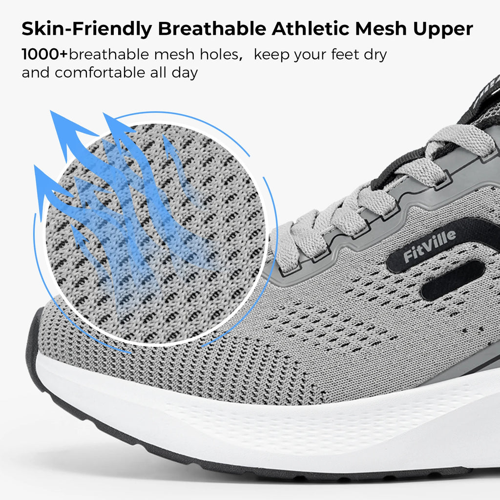 FitVille Zapatillas Deportivas Anchas para Hombre | Transpirables