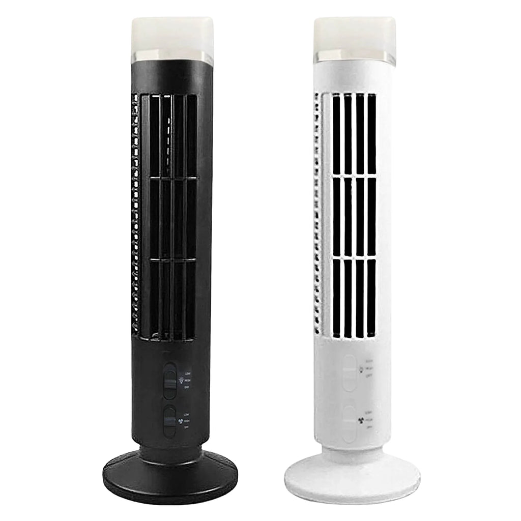 Ventilador de Torre Mini Sin Aspas con Luz y Alimentación USB