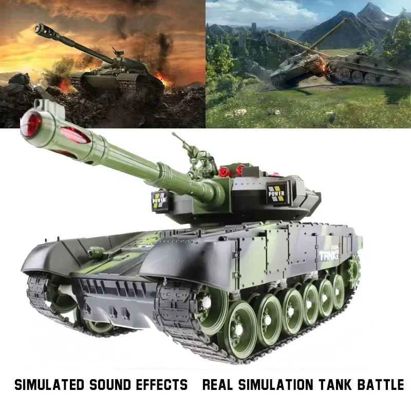 Tanque RC Grande 44cm Control Remoto Simulación Militar