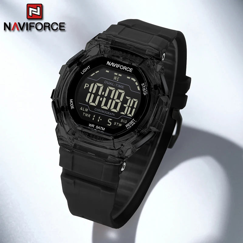 Reloj Digital NAVIFORCE 7136 para Hombre con Alarma y Resistencia al Agua