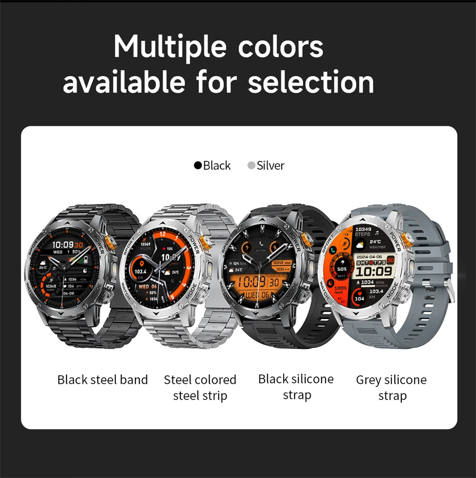 Reloj Inteligente LIGE con Linterna y Batería 1000mAh