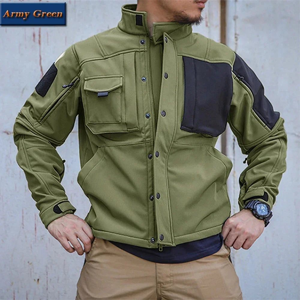 Chaqueta Táctica Shark para Hombre — Polar, Impermeable, Cortavientos