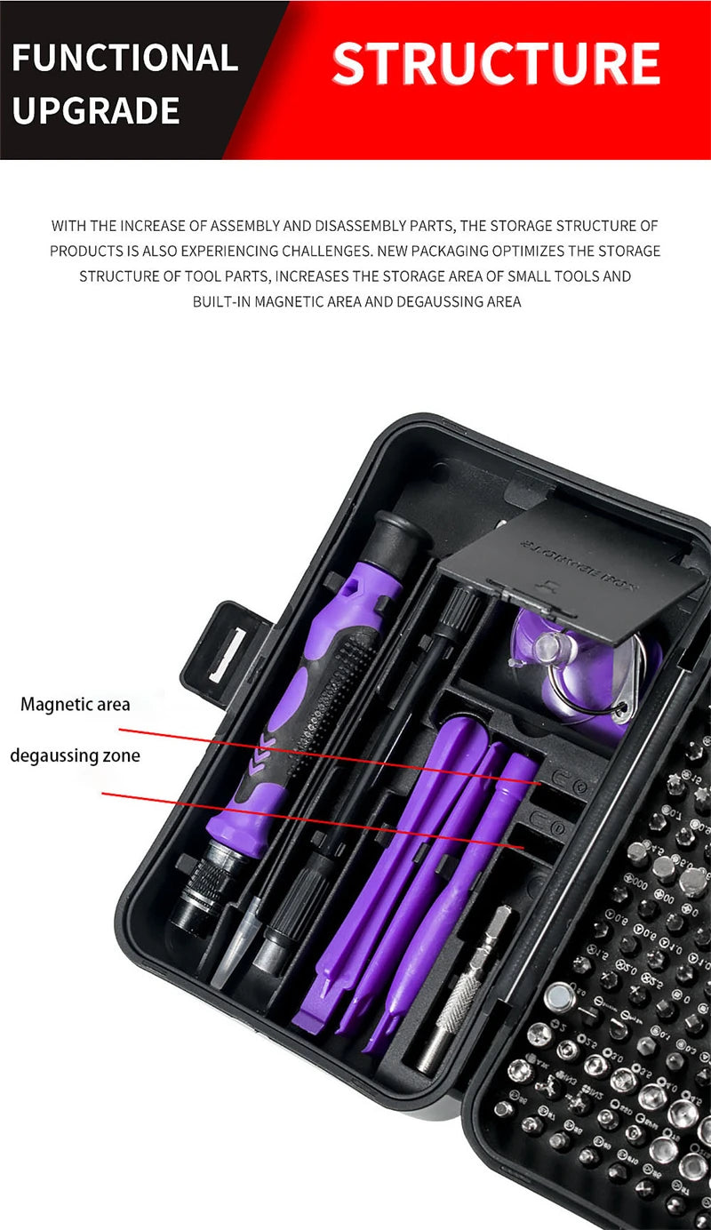 Juego de puntas de destornillador magnético Torx Phillips, llave removedora de enchufe, herramientas de reparación de teléfono y PC, accesorios de herramientas eléctricas