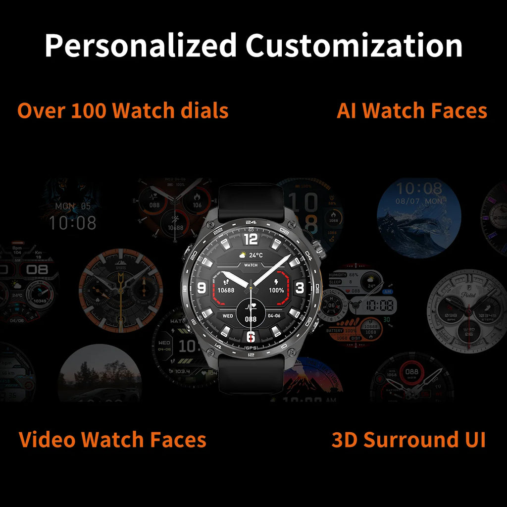 Reloj Inteligente GPS Brújula Multideporte