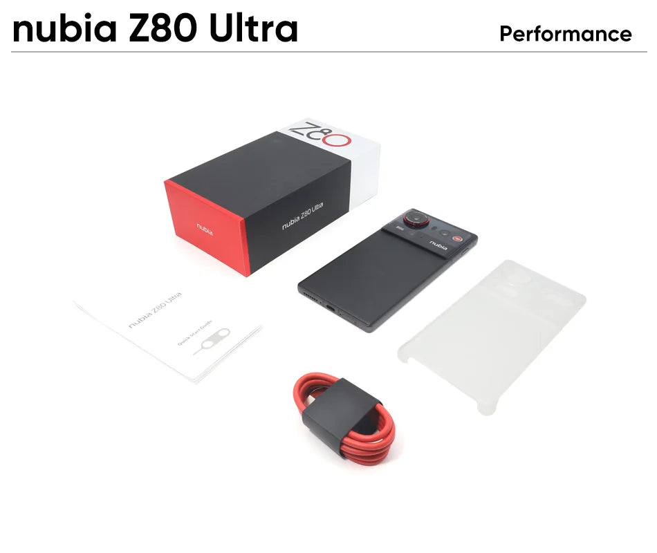 Teléfono Inteligente nubia Z80 Ultra 5G Oficial, Versión Global, Snapdragon 8 Elite Gen 5, 7200 mAh, Pantalla OLED de 6.85'' y 144 Hz, Carga Rápida de 90 W