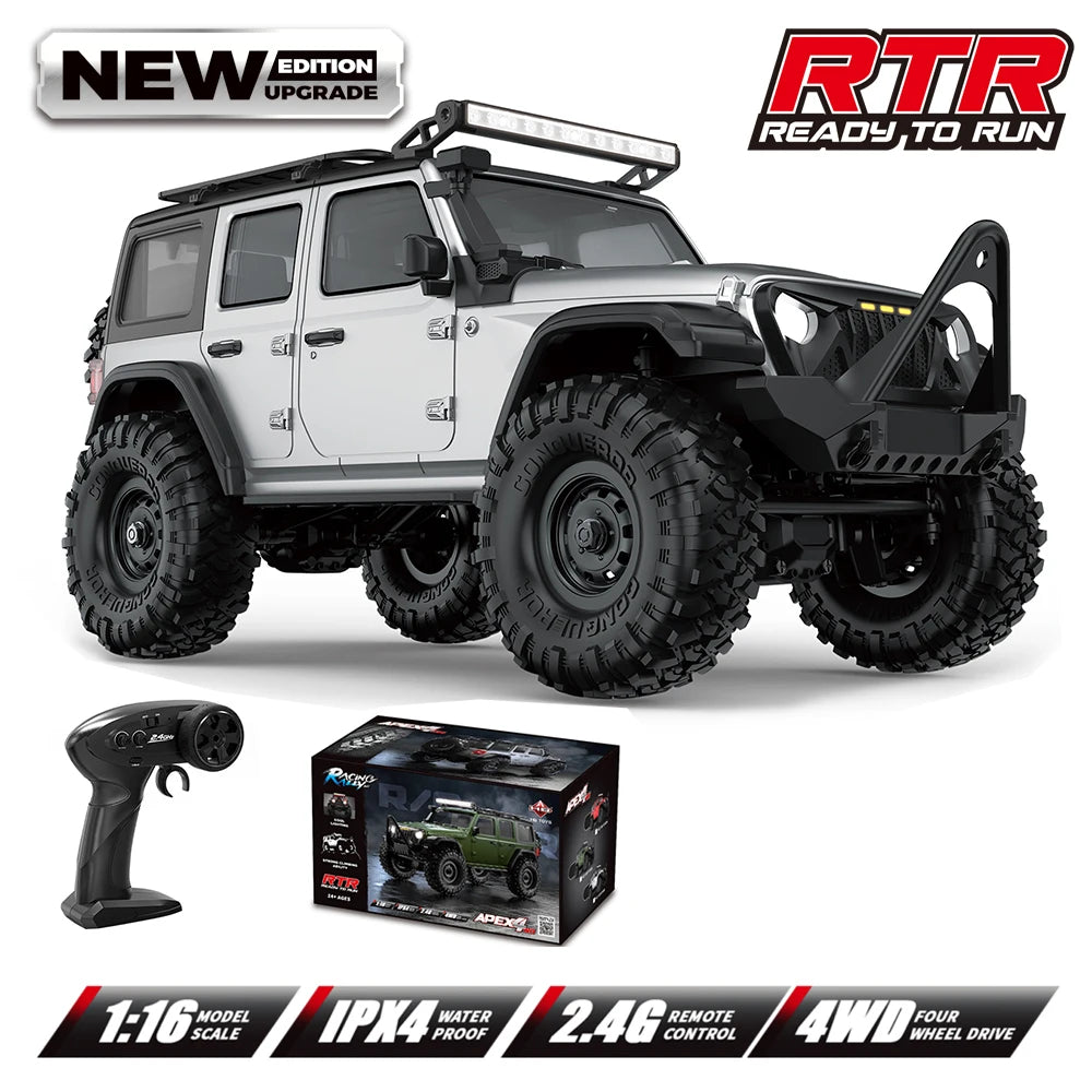 Coche RC 1:16 Monster Truck 4WD, Todoterreno Eléctrico, Regalos para Niños