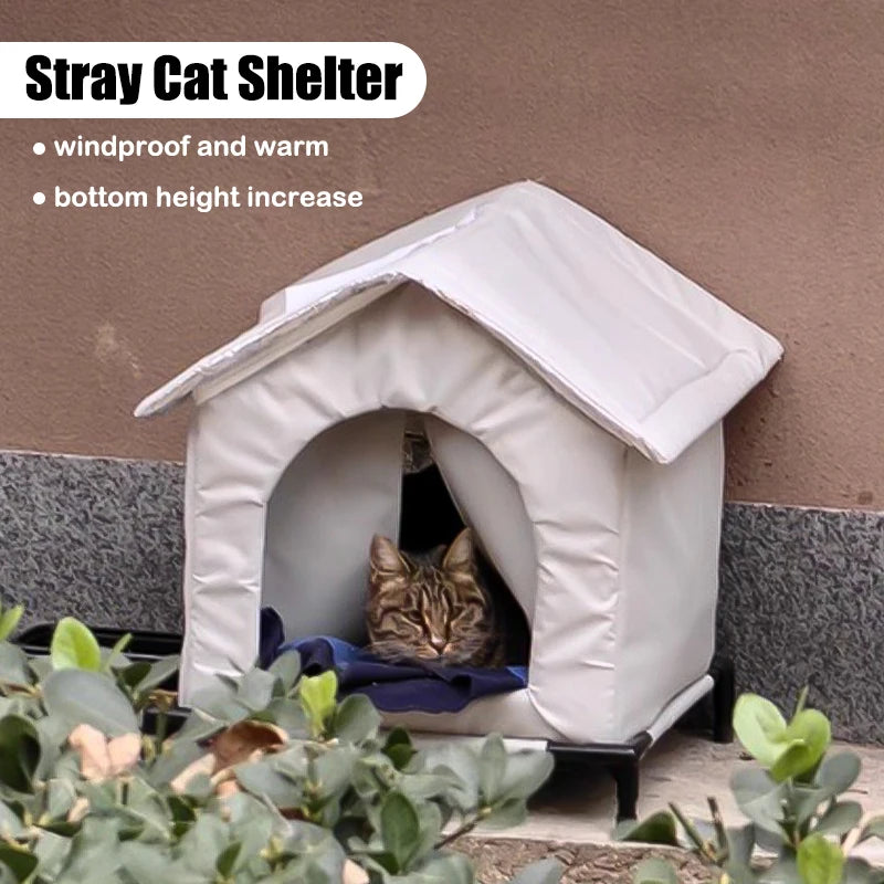 Casa Plegable para Mascotas — Refugio Impermeable Interior y Exterior