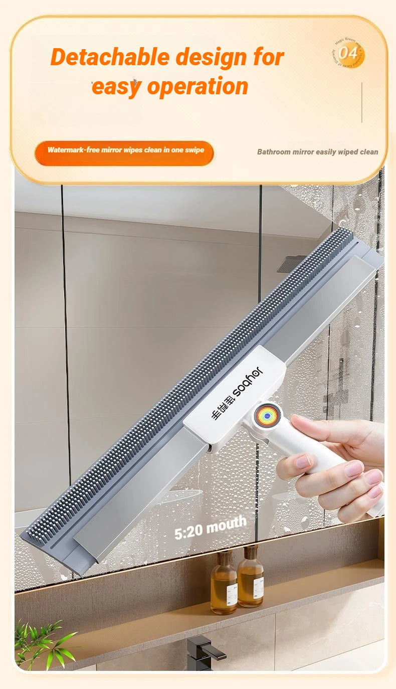 Escoba mágica de silicona Joybos con raspador de agua, 30-50 cm