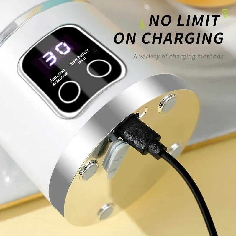Licuadora Portátil USB con Pantalla Digital para Batidos