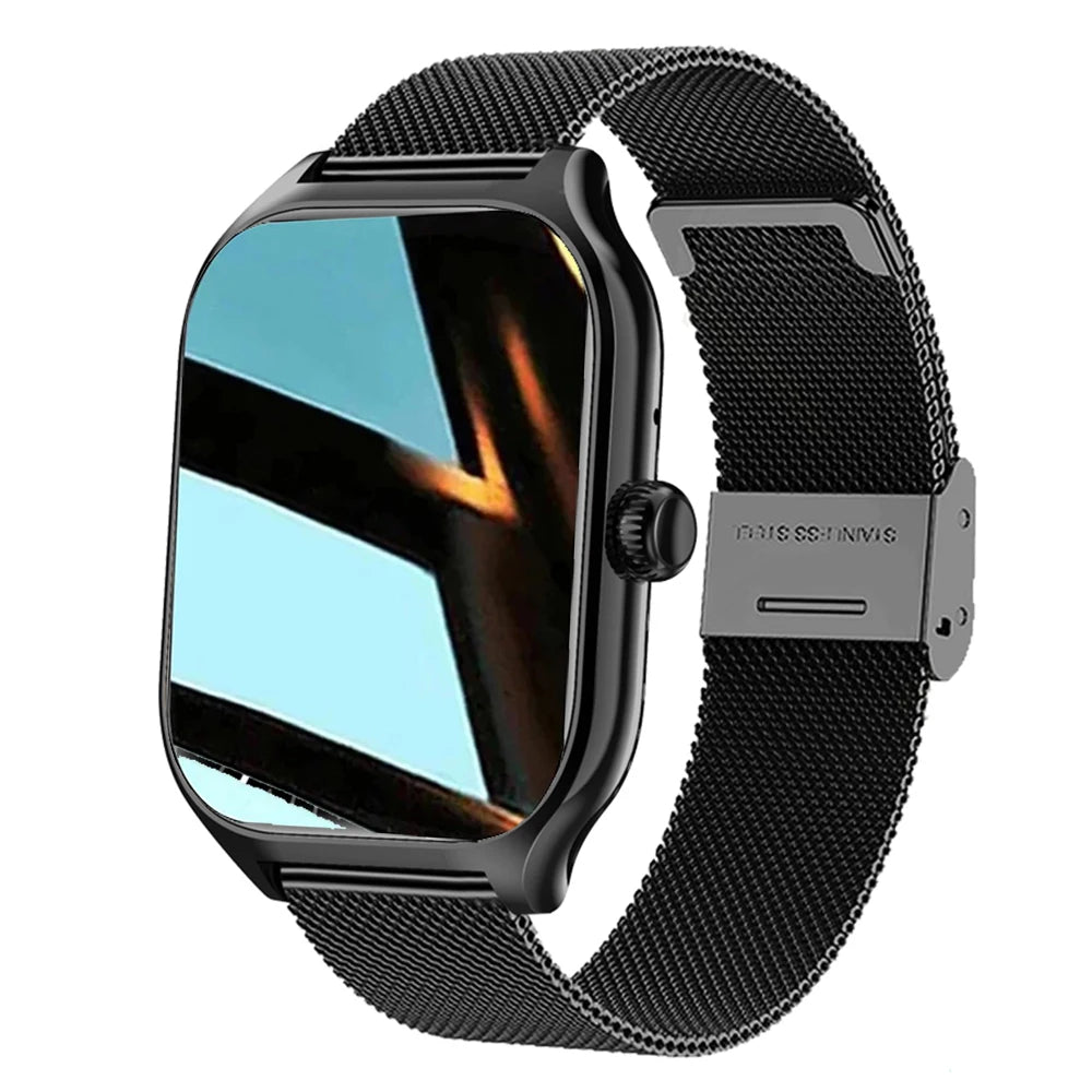 Reloj inteligente Plus para hombres y mujeres, reloj deportivo con pantalla completamente táctil, llamada Bluetooth, teléfono Android, reloj inteligente multidial Digital