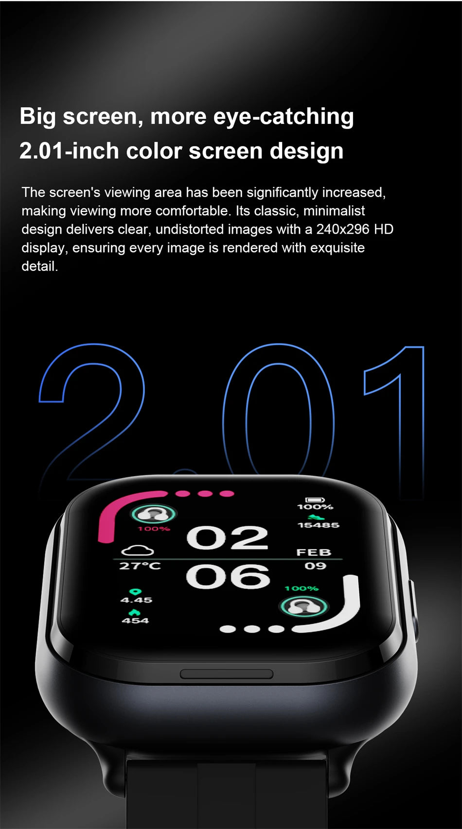 Reloj Inteligente LIGE con Auriculares Bluetooth 2 en 1