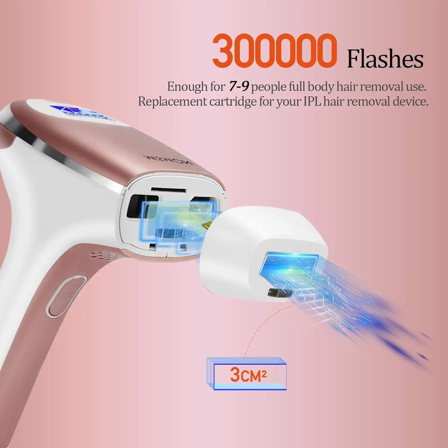 Dispositivo de depilación IPL, 300000 Flashes, depiladora láser permanente para mujeres y hombres, dispositivo de belleza para todo el cuerpo en casa