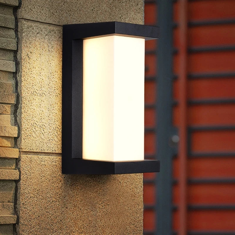 Aplique de Pared LED Moderno Negro IP65 25W para Interior