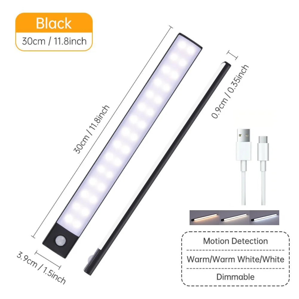 Luz LED para Gabinete con Sensor de Movimiento 3 Colores