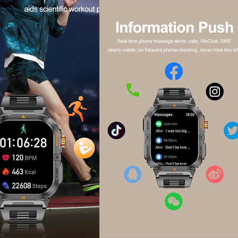 Reloj Inteligente Deportivo IP68 100+ Modos