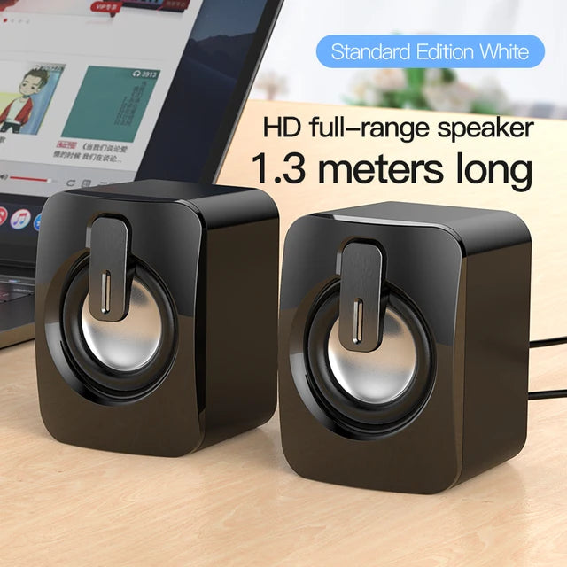 Altavoz estéreo USB inalámbrico con Bluetooth para ordenador de escritorio, portátil, PC, caja de sonido de música Musical para el hogar, Bluetooth, Altavoces