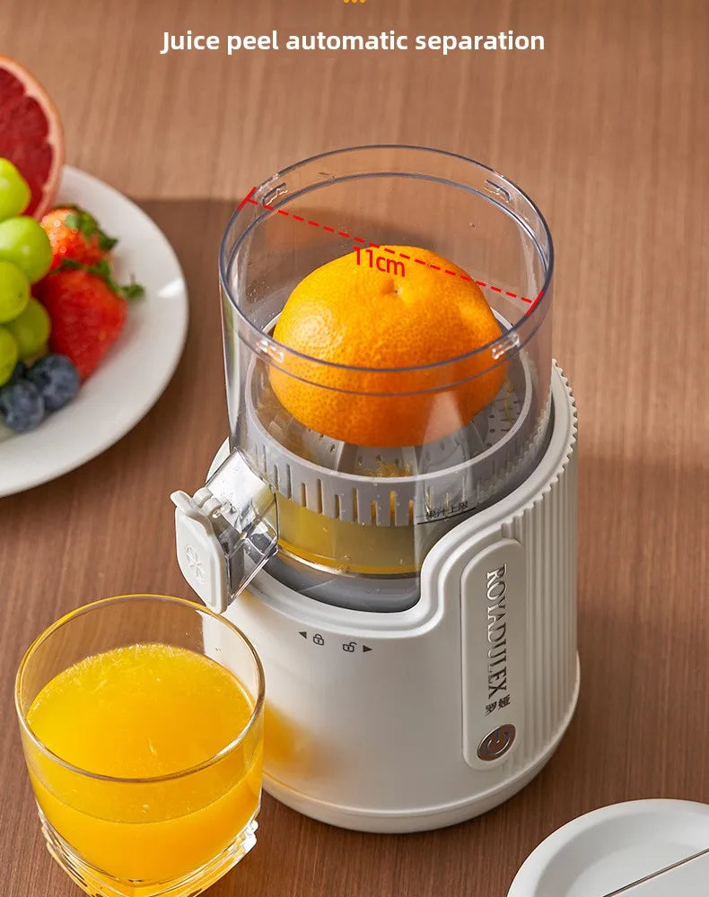 Exprimidor de Gran Diámetro con Separación de Jugo y Pulpa
