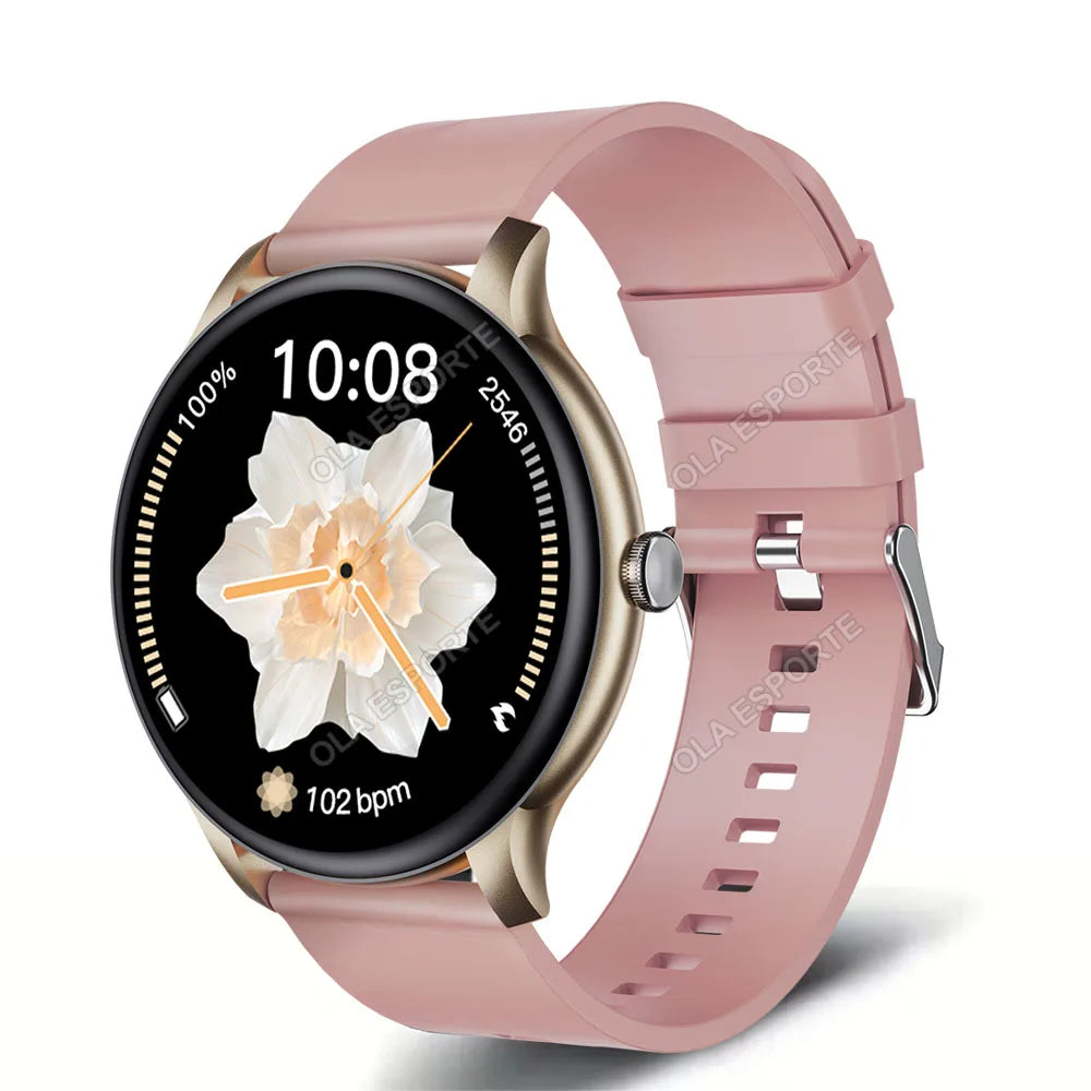 Nuevo Reloj Inteligente 2026 con Monitor de Ritmo Cardíaco y Sueño, Pantalla HD de 1.52, Bluetooth, Llamadas, Deportivo para Mujer, Compatible con Android e iOS, Hw12