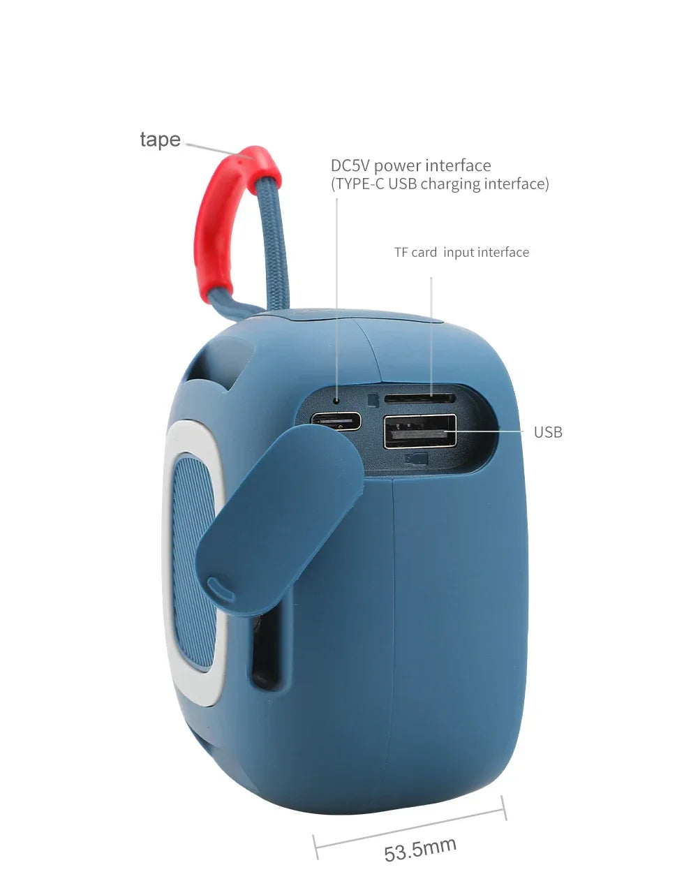 TG659 Mini altavoz inalámbrico potente Bluetooth TWS Bluetooth 5,3 caja de sonido altavoz HIFI soporte tarjeta TF Radio