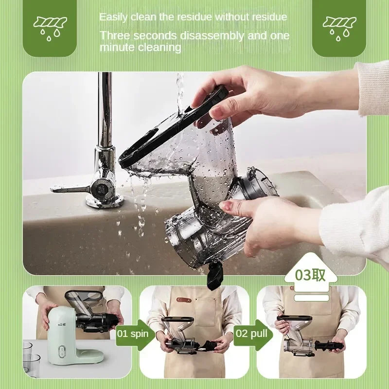 Exprimidor Eléctrico Automático con Separador de Residuos 220V