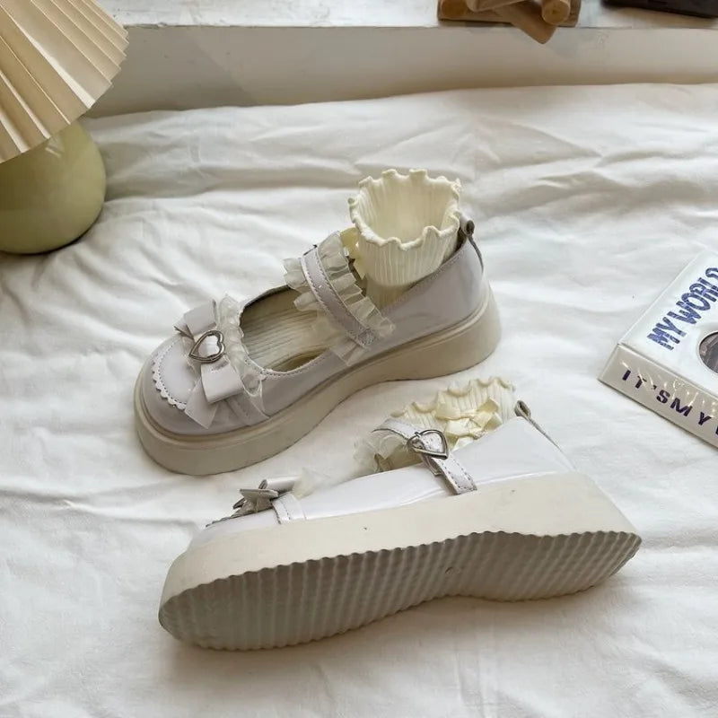 Zapatos Mary Jane con Plataforma y Hebilla para Mujer