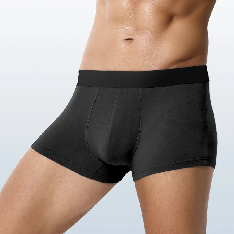 Ropa interior para hombres al por mayor Europa y Estados Unidos boxeadores transfronterizos de seda de hielo boxeadores de tamaño inglés pantalones cortos de gran tamaño