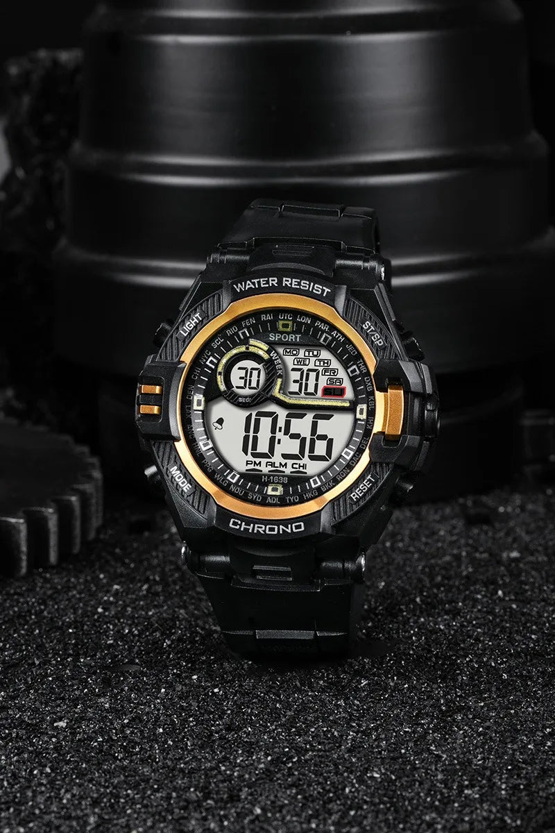 Reloj Digital Deportivo con Cronómetro y Calendario