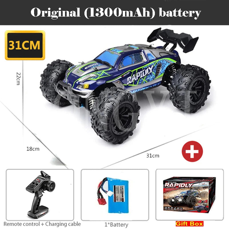 Auto RC 4WD 1:16 de Alta Velocidad 80 KM/H con Control Remoto