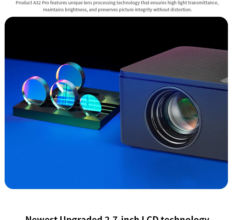AUN A32 Pro Android 13 proyector portátil cine en casa MINI juegos para niños proyectores LED 3D WIFI para teléfono 4K Video 1080P