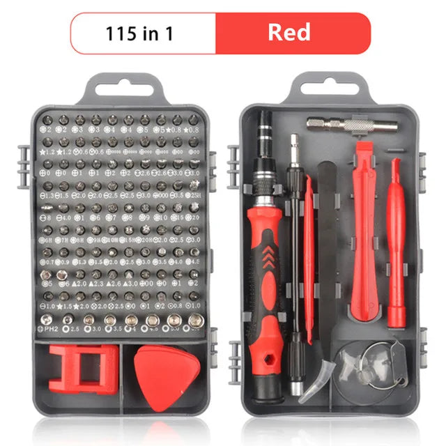 Kit de Destornilladores Magnéticos 140 en 1 Reparación PC