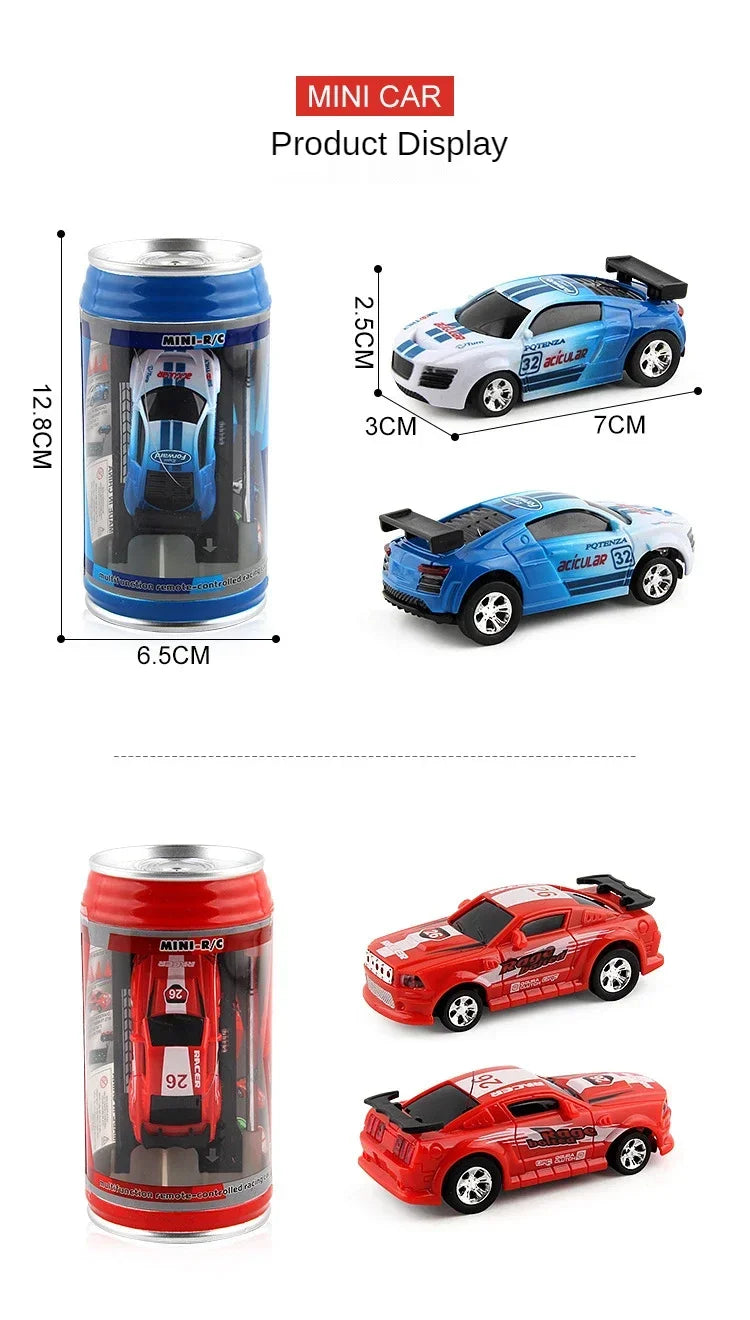 ¡Epico Mini RC Racer! Vehículo 4WD de tamaño Coke para aventuras de alta velocidad, el regalo divertido y definitivo para niños