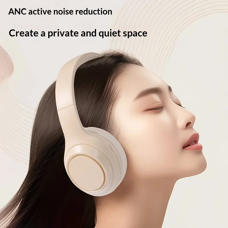 Auriculares Lenovo Bluetooth 5.3, Auriculares Inalámbricos Plegables para Computadora, Auriculares para Juegos 360 °   Auriculares con Sonido Estéreo Originales