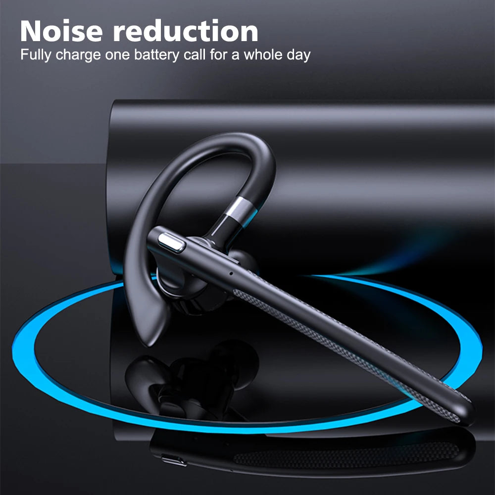 YYK526 Auriculares Bluetooth con cancelación de ruido auriculares deportivos auriculares con pantalla Digital impermeables auriculares de un solo oído sobre la oreja ﻿