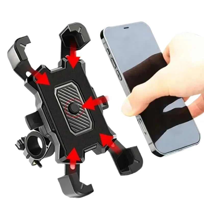 Soporte para Teléfono de Bicicleta 360 °   Soporte Giratorio Eléctrico para iPhone y Xiaomi, para Bicicleta de Montaña, Motocicleta, Antideslizante, para Ciclismo