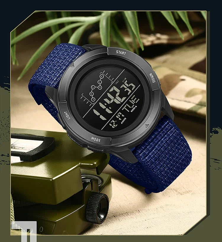 Reloj Deportivo Digital SANDA con Correa de Nailon y Alarma