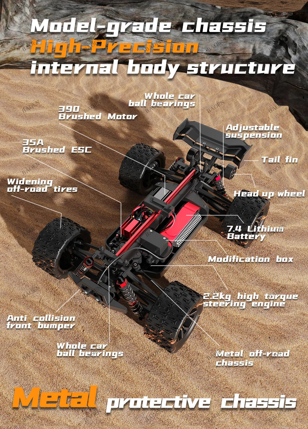 SCY9522PRO 85 KM/H coche RC de alta velocidad sin escobillas 4WD todoterreno coche de Control remoto 1:16 coches de carreras profesionales SCY9522 50 KM/H