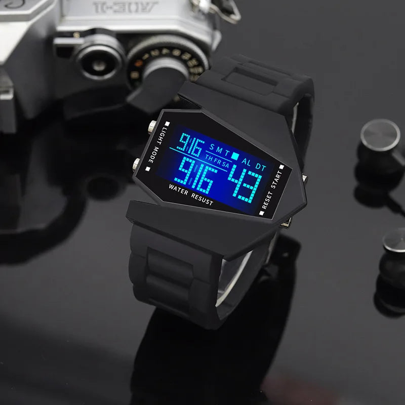 Reloj Digital Infantil Deportivo Luminoso Resistente al Agua