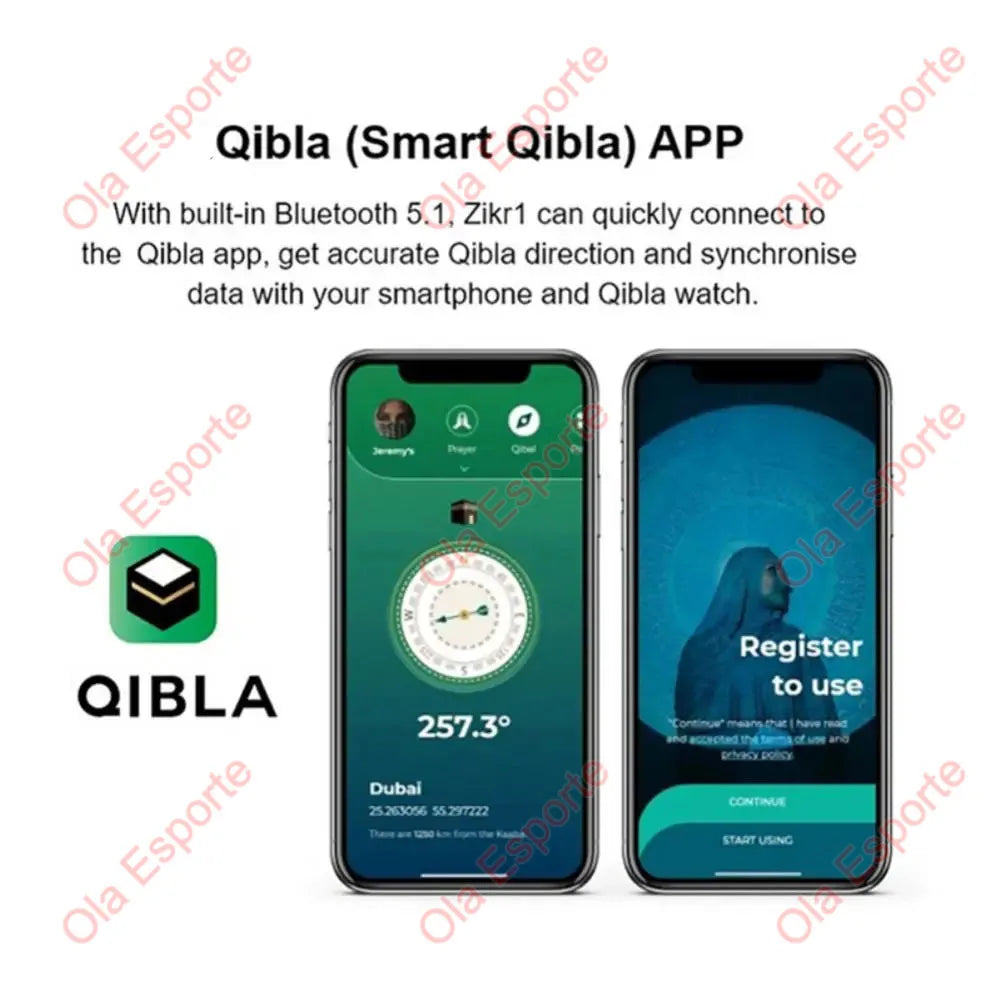 Qibla Smart Zikr Ring Contador Digital Tasbih