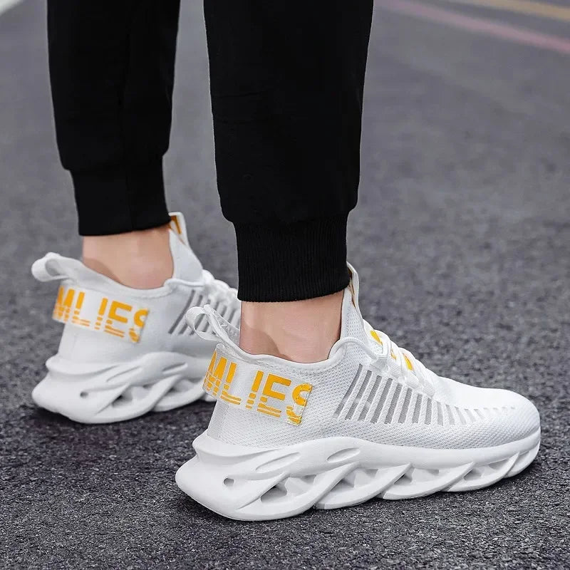YRZL, zapatos para hombre, zapatillas cómodas, zapatillas transpirables para mujer, par de zapatos para correr, Tenis de malla, zapatos deportivos, talla 36-46, zapatillas para caminar para hombre