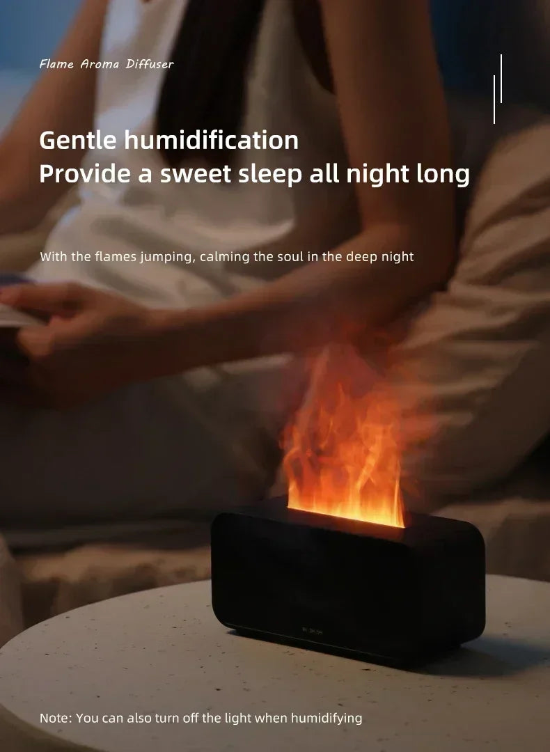 Mini Humidificador Difusor con Llama Automática
