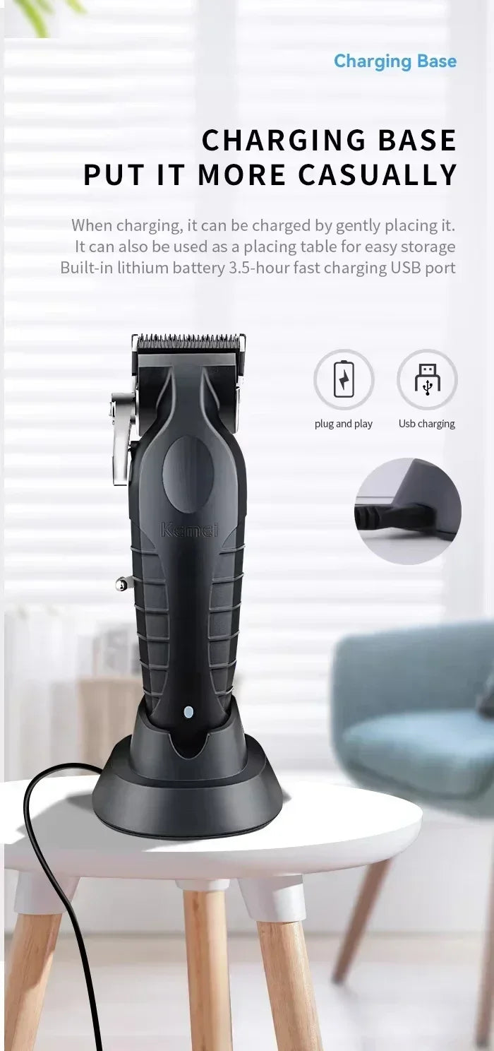 Kit de Cortadora de Pelo Profesional, Modelos KM-2299, KM-2296, KM-1102