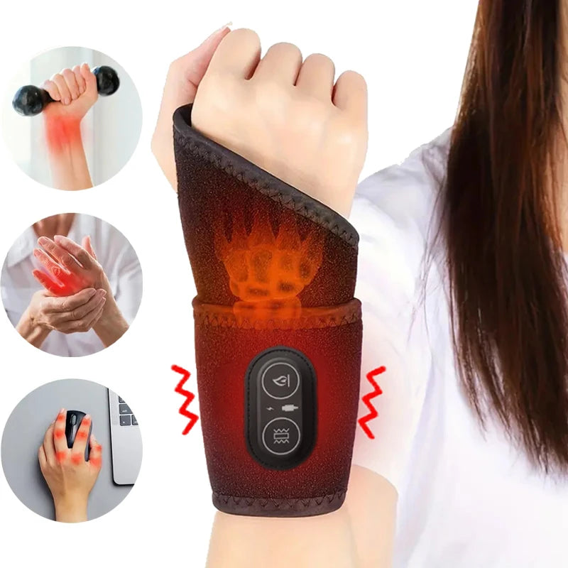 Masajeador de Muñeca Eléctrico con Calefacción - Protector 3 Niveles