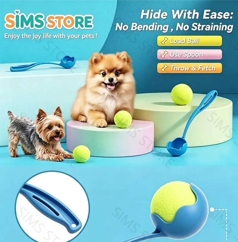 Lanzador de Pelotas Portátil para Perros, Juguete Interactivo para Lanzar Pelotas de Tenis, para Entrenamiento de Cachorros al Aire Libre, Venta al Por Mayor