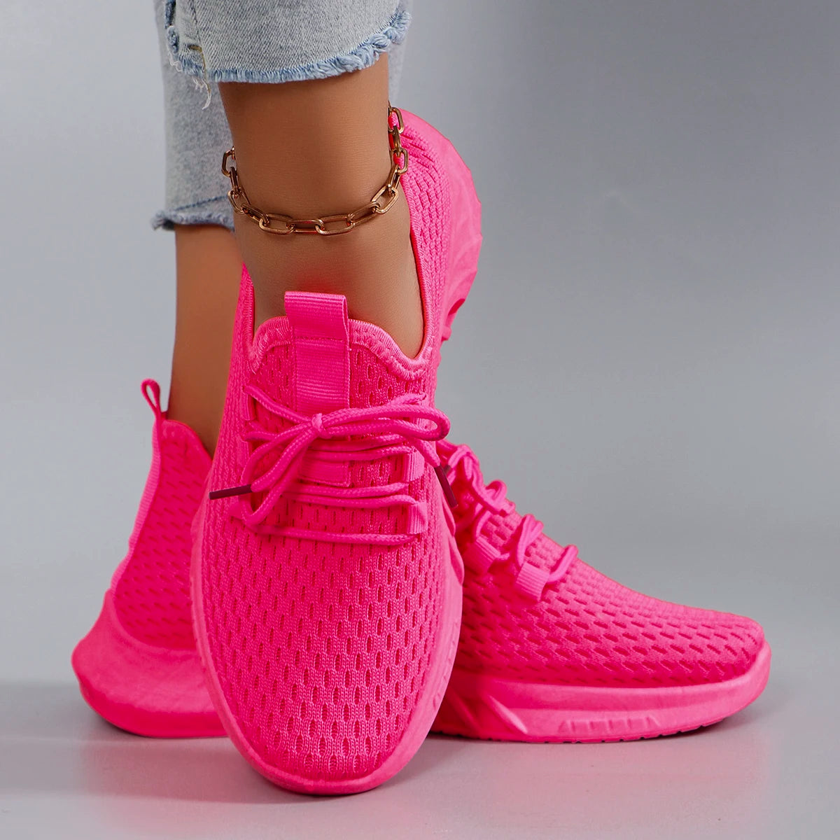 Zapatos planos de malla transpirable de verano para mujer, zapatos deportivos informales, liquidación, envío gratis
